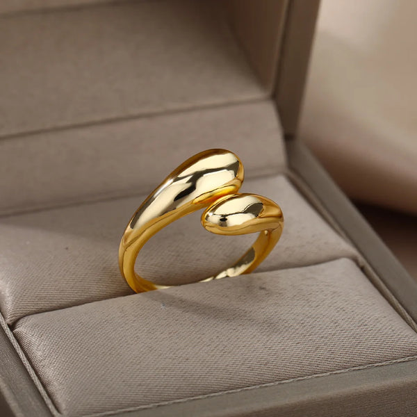 Vintage Adjustable Hug Hands Ring