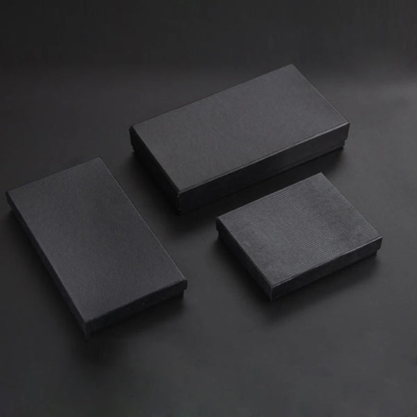 Custom Engraved Gift Box - Black Paper