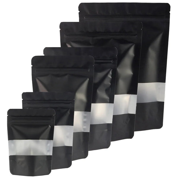 Reusable Zip Lock Stand-Up Pouches with Clear Window