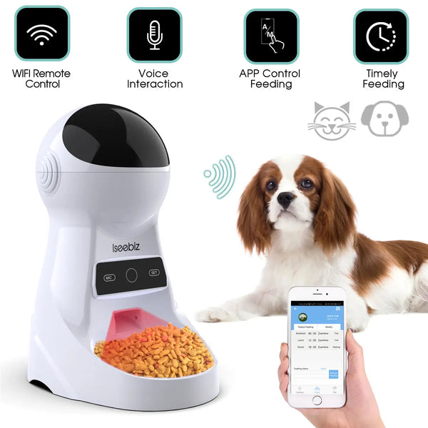 Wifi 3L Automatic Pet Feeder with Voice Record