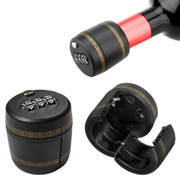 Wine & Liquor Bottle Combination Lock Stopper