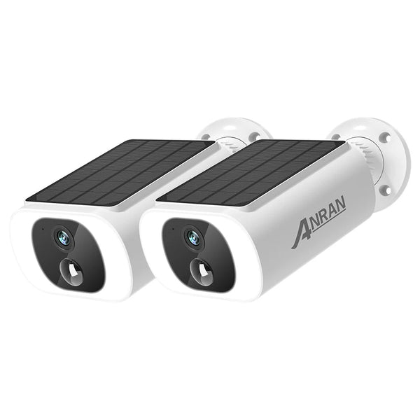 Solar Powered Wireless Outdoor Security Cameras - Set of 2