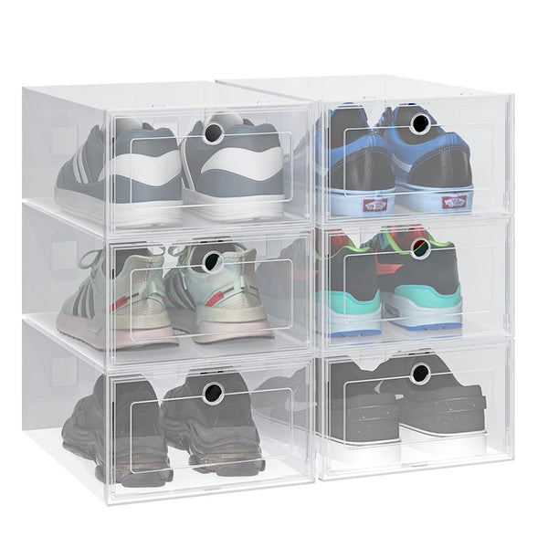 Antioxidant Shoe Storage Box Dustproof Organizer Set - 6pcs