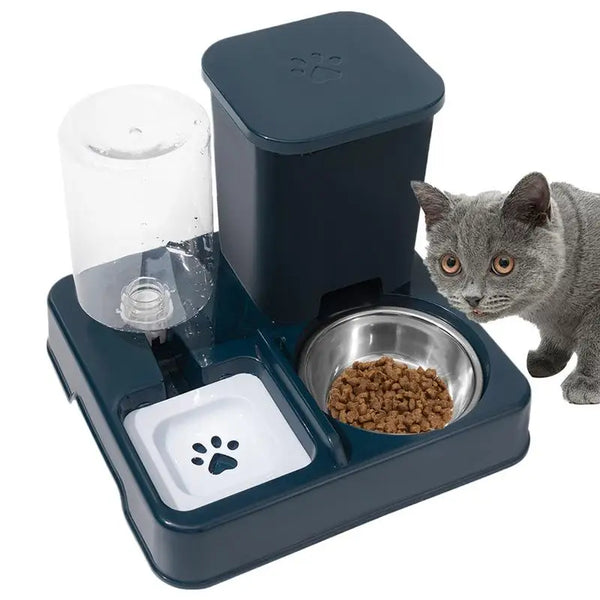 Automatic Cat Feeder & Water Dispenser Non-Slip Base