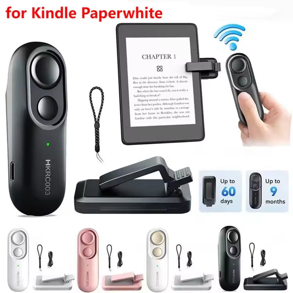 Remote Control Page Turner & Camera Clicker for E-Readers