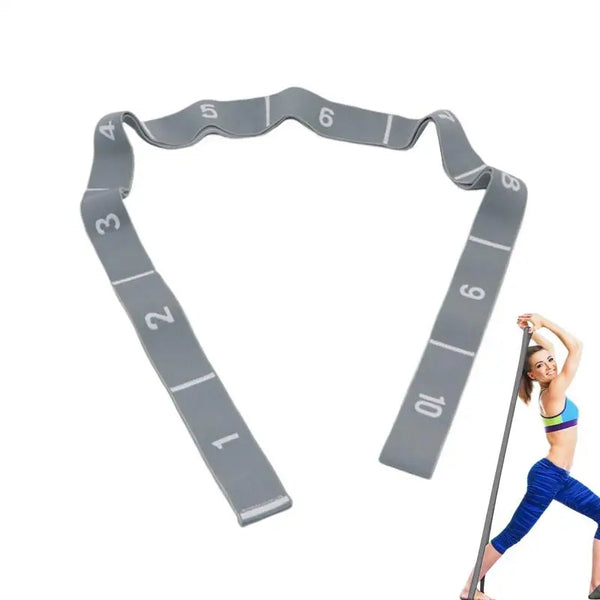 Leg Stretcher Strap with 10 Loops for Yoga & Pilates