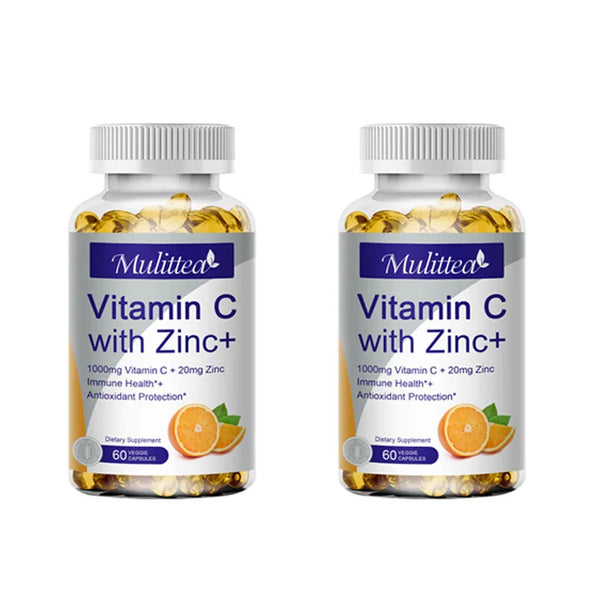 Vitamin C & Zinc Supplement to Boost Energy & Brighten Skin