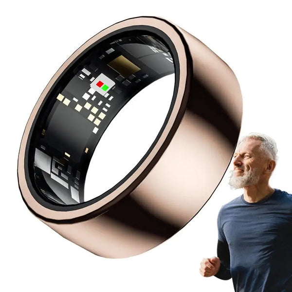 Smart Ring Health Tracker with Heart & Oxygen Monitor