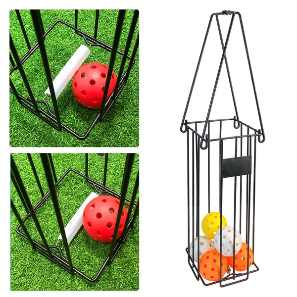 Ball Hopper with Handle – Holds 25 Tennis or 15 Pickleballs